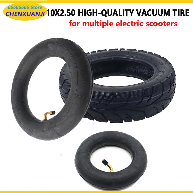 Scooter Tire - 10x2.50 タイヤ電動スクーターバランスエアクッションボードチューブレスタイヤ 10 インチ 10*2.5 耐久性のある真空タイヤインナーチューブ