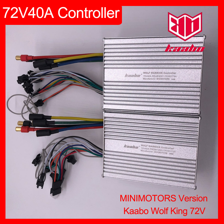 72V 45A Dual Controller - ウルフキング72v 40Aコントローラminimotorsバージョン72V40Aためkaaboオオカミ戦士王iiプラス11 + 電動スクーターパーツ