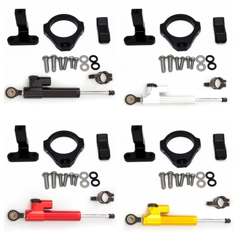 Steering Damper Stabilizer Kit Cnc - Zontes 703RR CNC オートバイスタビライザーステアリングダンパークランプ取付ブラケットサポートキットステアリングダンパー