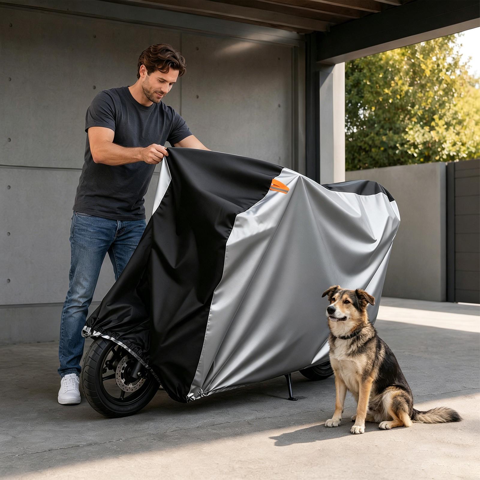 バイクカバー UV 保護防風キャノピー屋外電動三輪車カバー大 - Electric Scooter のレビューと価格