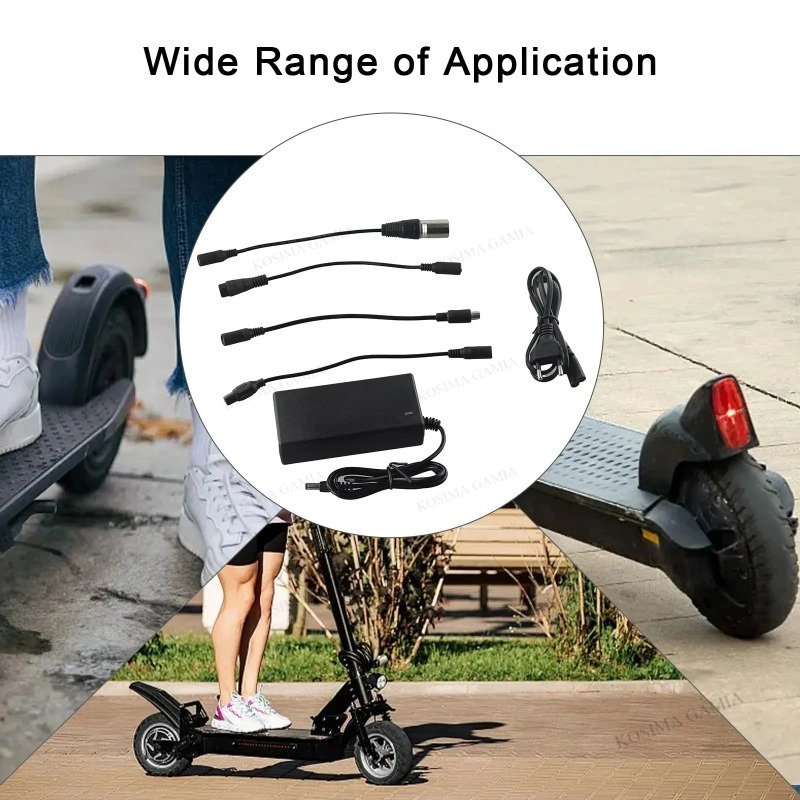 ユニバーサル AC DC 42V 2A 電源アダプタースマー - Electric Scooter のレビューと価格