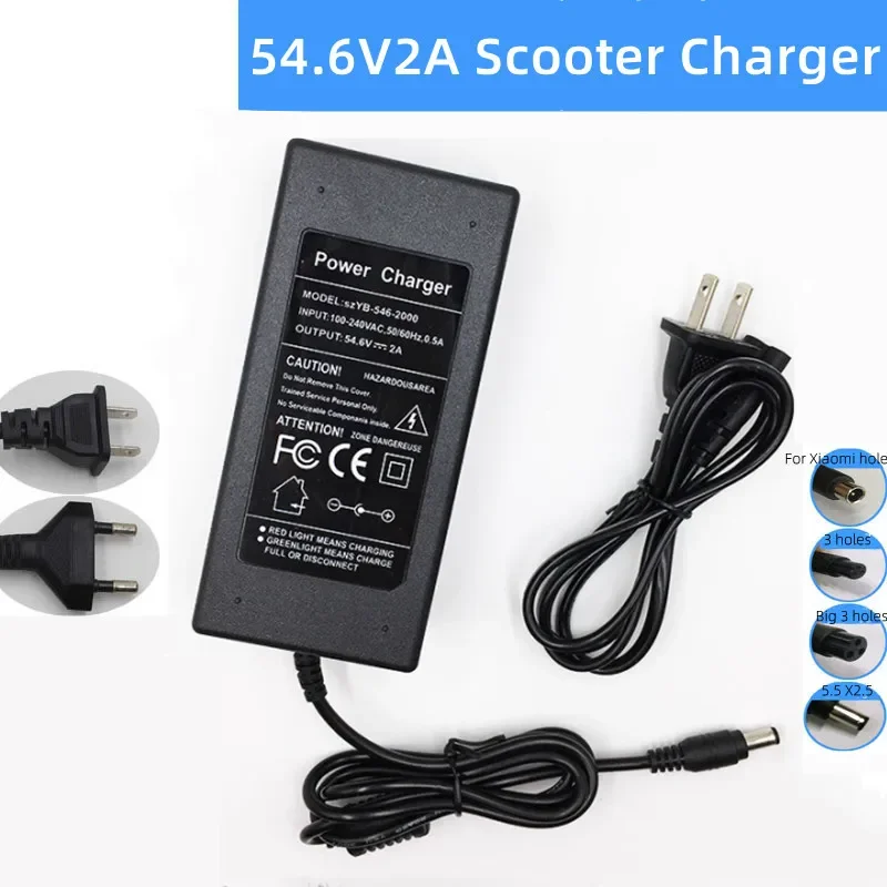 54.6V 2A リチウム電池充電器電動自転車充電器 13S - Electric Scooter Charger のレビューと価格