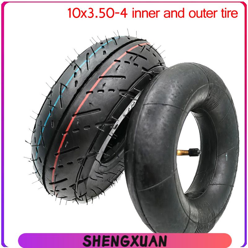 【新商品】10x3.50-4 厚型耐摩耗チューブ付き外装タイ - Scooter Tire のレビューと価格