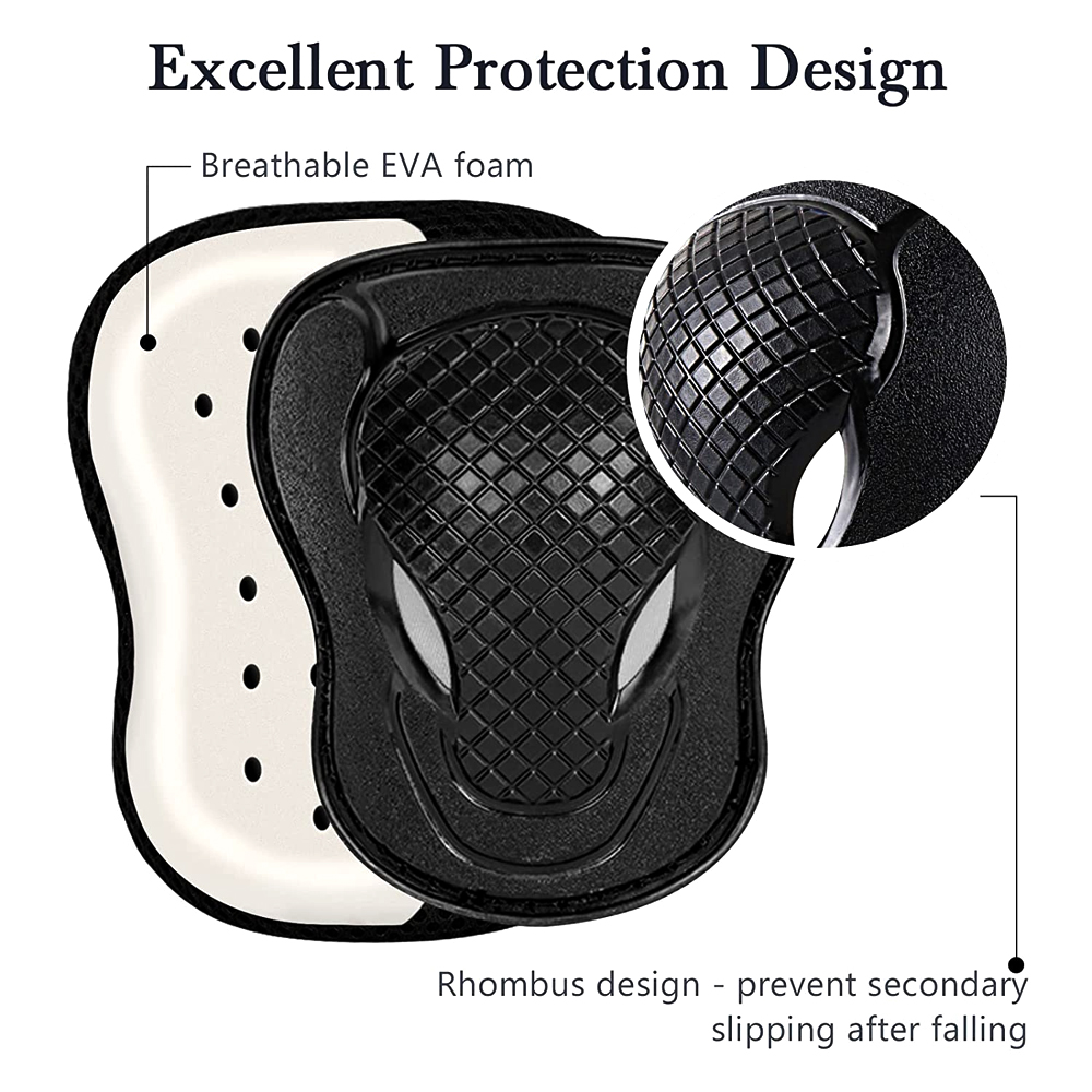 GOMOREON 6 ピース/セット子供の安全膝パッド肘パッ - Scooter Helmet Set のレビューと価格